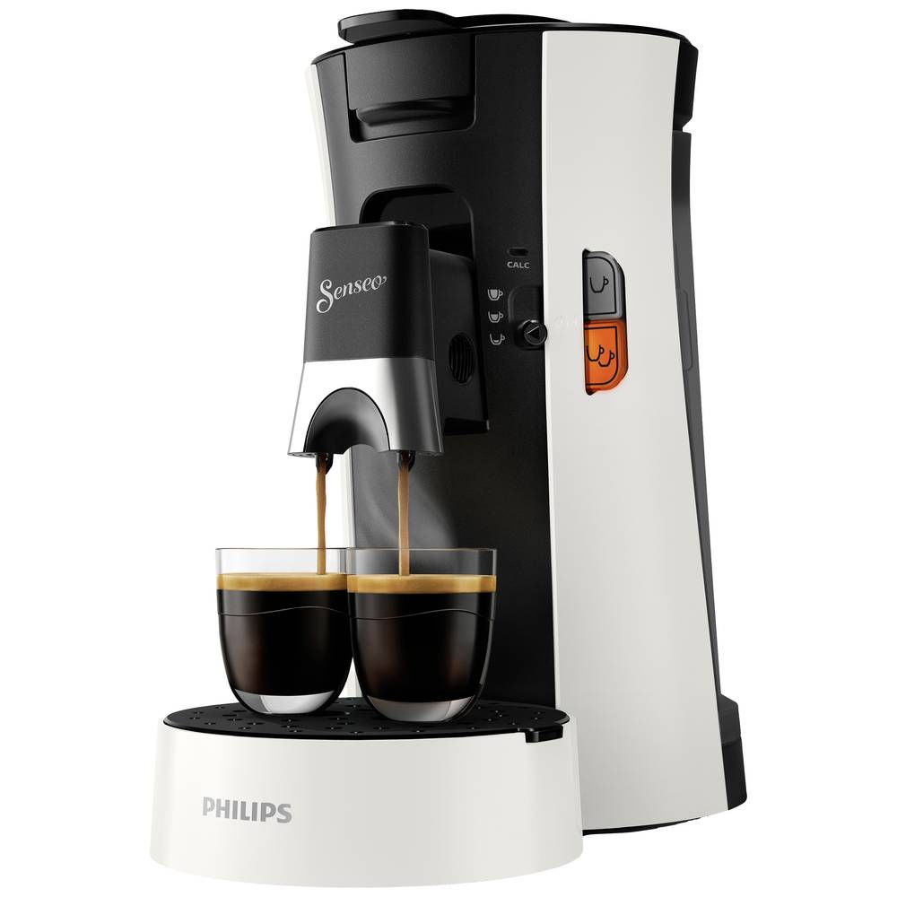 philips machine à café à dosettes senseo select csa230/00 blanc