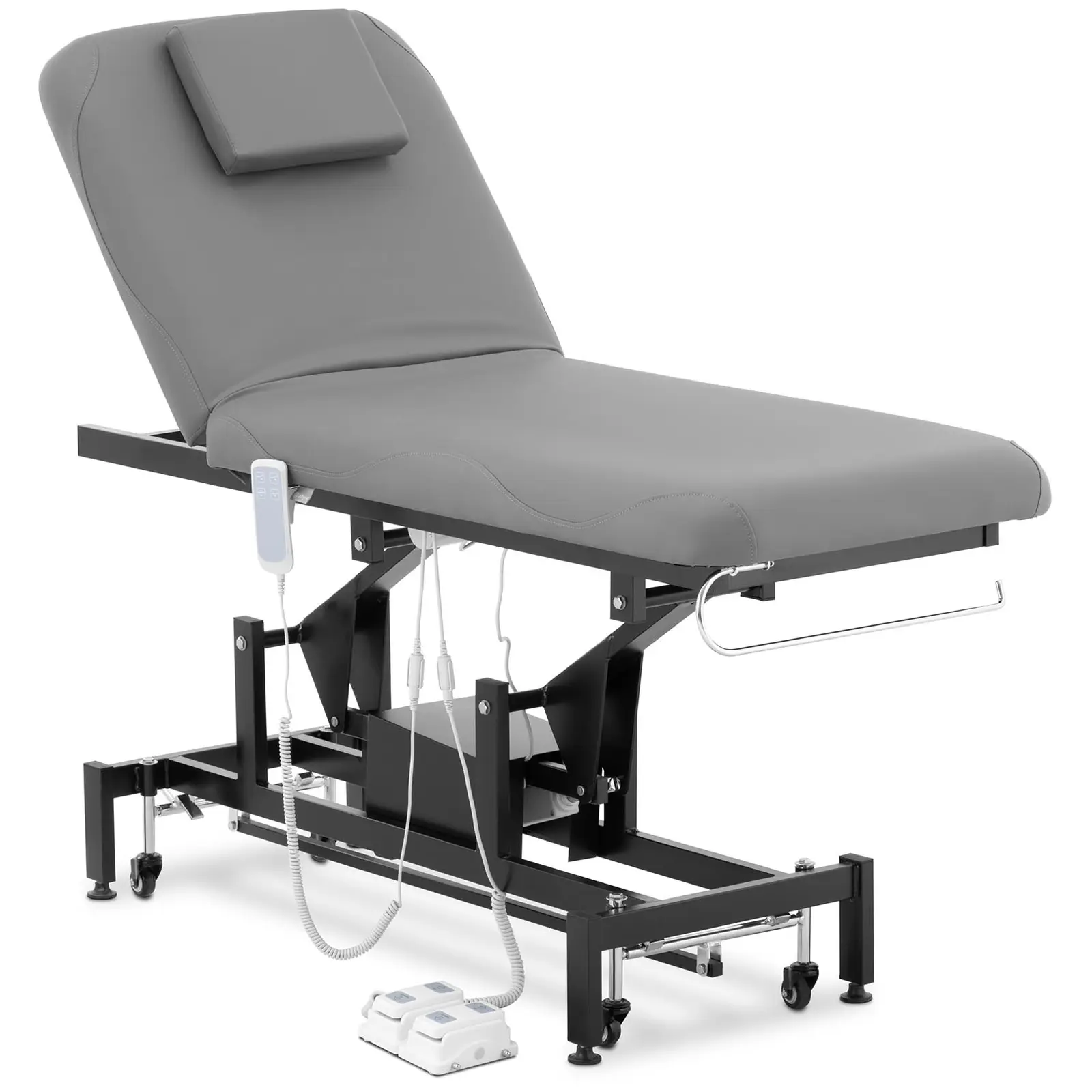 physa table de massage électrique - 2 moteurs - 200 kg - noir, gris