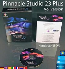 Pinnacle Studio 23 Plus Boîte Version Complète + Logiciel Vidéo Dvd Hd + Manuel Dans Son Emballage D'origine Neuf