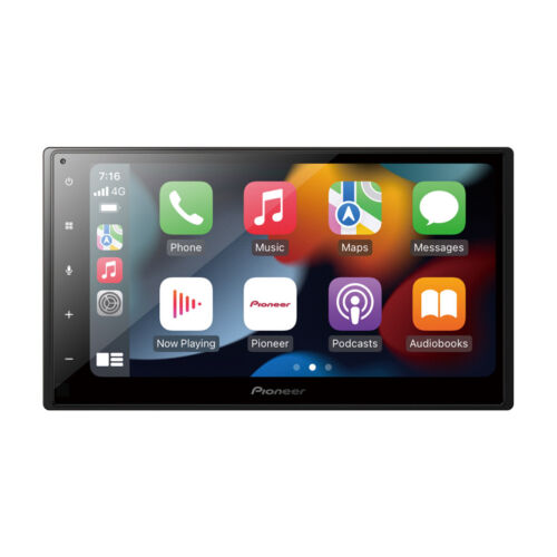 pioneer sph-da360dab monitor receiver tooth handsfree set, android auto, apple carplay, rearview camera connector, dab+ tuner blue