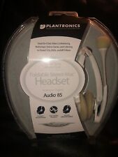 Plantronics Foldable Stereo Mac Headset Audio 85. (analog Or Digital) - White