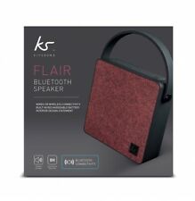 Promo - Enceinte Bluetooth ★ Kitsound Flair Rouge ★ Haut Parleur Rechargeable