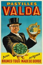 Pub Pastilles Valda Rphq-poster 40x60cm D'une Affiche Vintage