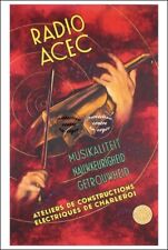 Publicité Radio Acec - Poster Hq 50x70cm D'une Affiche Vintage