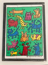 Puzzle Keith Haring Vilac Bois Polychrome Estate Keith Haring 1993 Dog Art Neuf