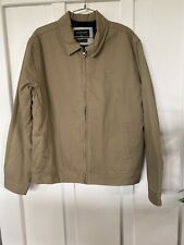 Quiksilver Canvas Zip Jacket With Fleece - Khaki - Brand New - Medium