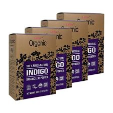 Radico Organique Indigo Feuille Poudre Cheveux Couleur Noir 100gm Chaque Set 4