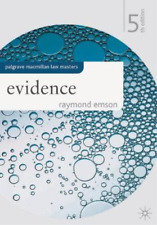 Raymond Emson Evidence (poche) Macmillan Law Masters