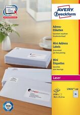 [ref:l7651-100] Avery Zweckform Boîte De 6500 étiquettes Laser Blanc Média 38