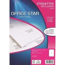 [ref:os43478-3] Office Star Lot De 3 Boites De 100 étiquettes Multi-usage