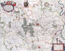 Reproduction Carte Ancienne - Brabant-bruxelles (brabant-brussels) 1664