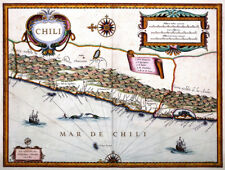 Reproduction Carte Ancienne - Chili En 1630 (chile)