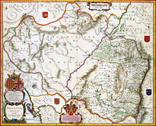 Reproduction Carte Ancienne - Aragon (aragón) 1638