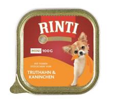 Rinti Or Mini- Dinde Lapin 16x 100g Nourriture Humide Feuchtnahrung Pour Chien