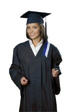 Robe Academicus Lot Complet : Talar + Chapeau De Docteur Avec Gland Et Numéro Nu