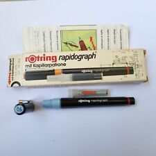 Rotring Rapidograph Pen 0,60 Mm - Fabriqué En Allemagne - Corps Noir (rare)