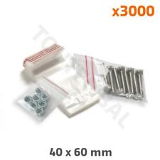Sachet Minigrip En Plastique 60µ 40 X 60 Mm (colis De 1000) (par 3000)