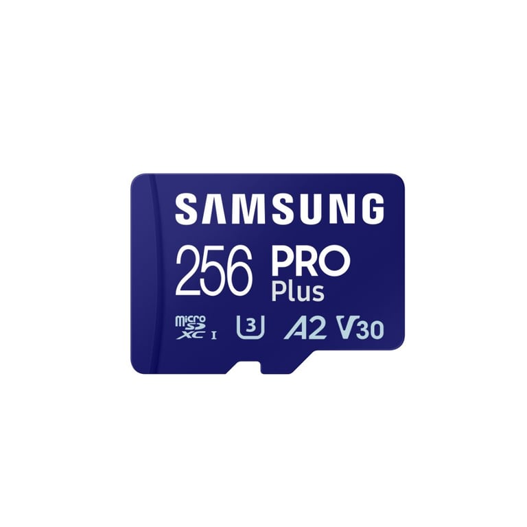 samsung carte memoire 256g micro sd pro plus avec adaptateur sd 4k classe 10 mb-md256sa/eu - neuf