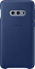 Samsung Ef-vg970ln - Coque En Cuir Bleu Marine G S10e