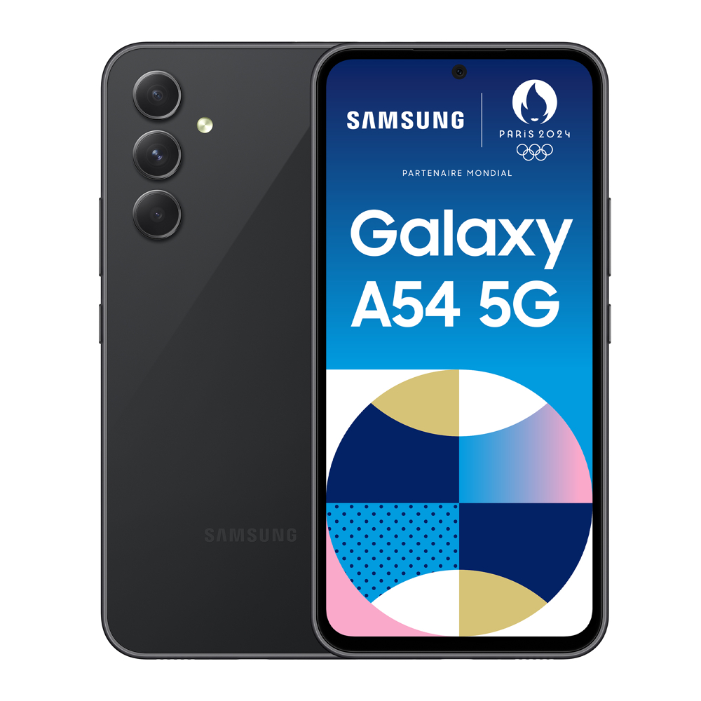 samsung galaxy a54 5g 16,3 cm (6.4) double sim hybride android 13 usb type-c 8 go 128 go 5000 mah graphite
