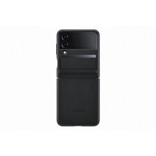 Samsung Galaxy Flip 4 Housse En Cuir Véritable à Rabat Ef-vf721lbe Noir