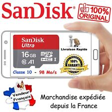 Sandisk - Carte Mémoire 16 Gb Micro Sd Sdhc - Existe Aussi En 8 32 64 128 256 Go