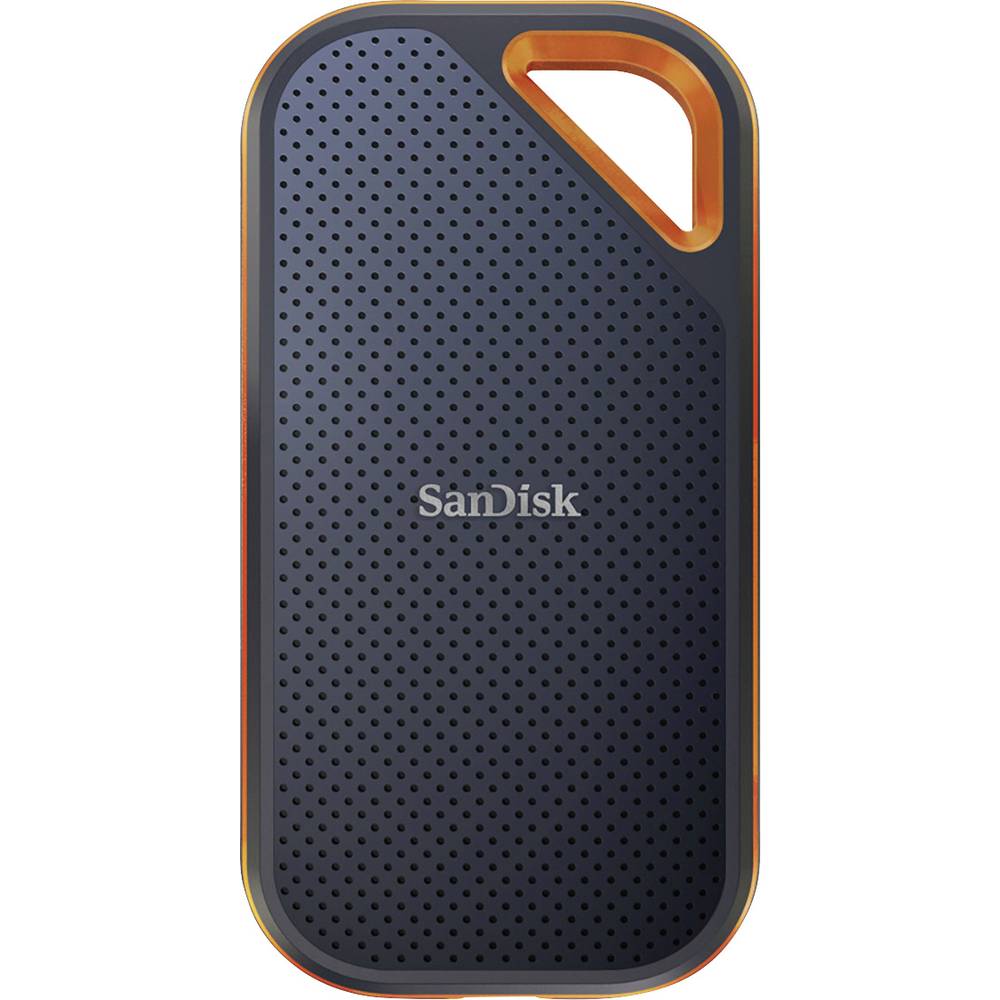 sandisk disque dur externe ssd 2,5 extreme® portable sdssde61-4t00-g25 4 tb usb 3.2 (2è gén.) (usb 3.1) noir, orange