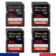 Sandisk Extreme Pro 32go 64go 128go 256go Sd Sdhc Sdxc Class10 4k 170mo/s Fr
