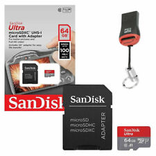 Sandisk Pour Huawei P30 Lite Neuf Edit. Carte Mémoire 64gb Micro Sd + Lecteur De