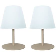 Set De 2 Lampes De Table Sans Fil - Lumisky - Twins - Cream - H16 Cm - Led