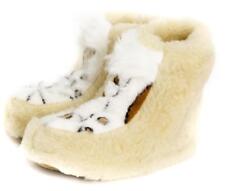 Sheepskin Sheep Wool Warm Women's Men Slippers Boots Cozy Foot Indoor Natural