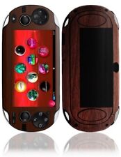 Skinomi Dark Wood Skin+screen Protector Cover For Sony Playstation Vita Wifi