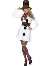 Smiffys Miss Snowman Costume, White (size L)