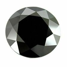 Solitaire Diamant Noir - 5 Ct. Certifié Excellente Coupe Et Lustre !