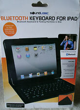 Soundlogic Bluetooth Leather Keyboard For Ipad & Portfolio In One ~ **new**