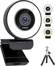 Spedal 4k Webcam Avec Anneau De Lumière Et Support Pied, Autofocus Streaming