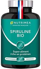 Spiruline Bio Sans Excipients Ogm 19% Phycocyanine Protéines 540 Cp Vegan 500 Mg