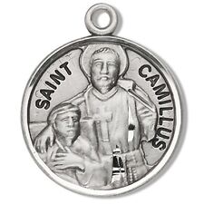 St Camillus Sterling Silver 7/8