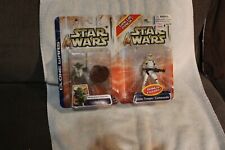 Star Wars Clone Wars Yoda And Bonus Figure Clone Trooper Value Pack 2003 