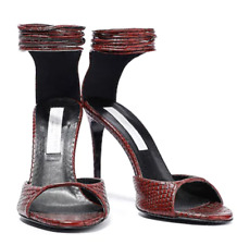 Stella Mccartney Icon Végétalien Faux Ankle Tie Heels Sandales Chaussures 36.5