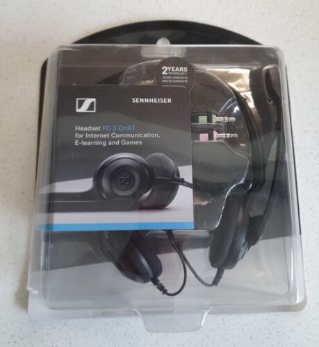 Stereo Headphones Sennheiser Pc3 With Microphone Arched Double Connector