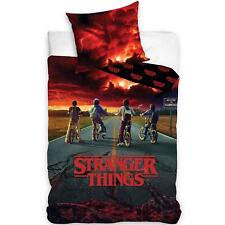 Stranger Things Housse Couette Simple Set 100% Coton Euro Taille 2-in-1 Modèles