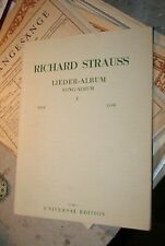 Strauss Lieder Album I Hoch High. (universal Edition)