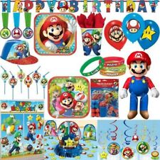 Super Mario Anniversaire D'enfant Fête Décoration Set Motif Vaisselles De