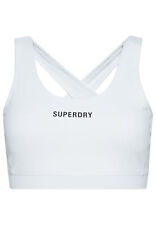 Superdry Core Mi Impact Soutien-gorge Femmes Sport Sous-vêtement Ws311411a Blanc