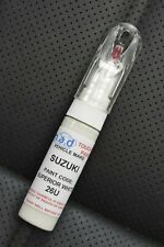 Suzuki Superieur Blanc 26u Touch Up Stylo Bouteille Pinceau Réparation Peinture