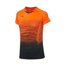 T-shirt Badminton Li Ning Femme Taille L Orange/noir Flambant Neuf