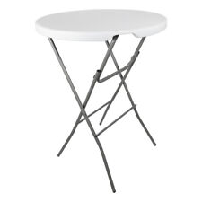 Table Mange Debout Pliable - Diamètre 80cm H110cm - Table Haute Pliante De Bar -
