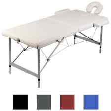  Table Pliable De Massage Et 2 Zones Cadre En Aluminium Lit Thérapie