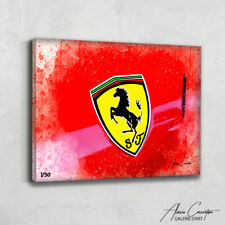 Tableau Pop Art Ferrari Peinture Ferrari Poster Ferrari Tableau Ferrari Art